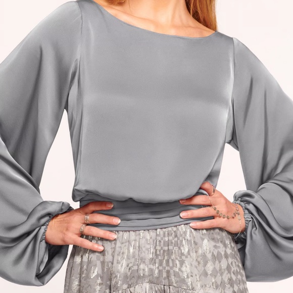 New BLACK Ramy Brook Vivian top - Picture 2 of 16